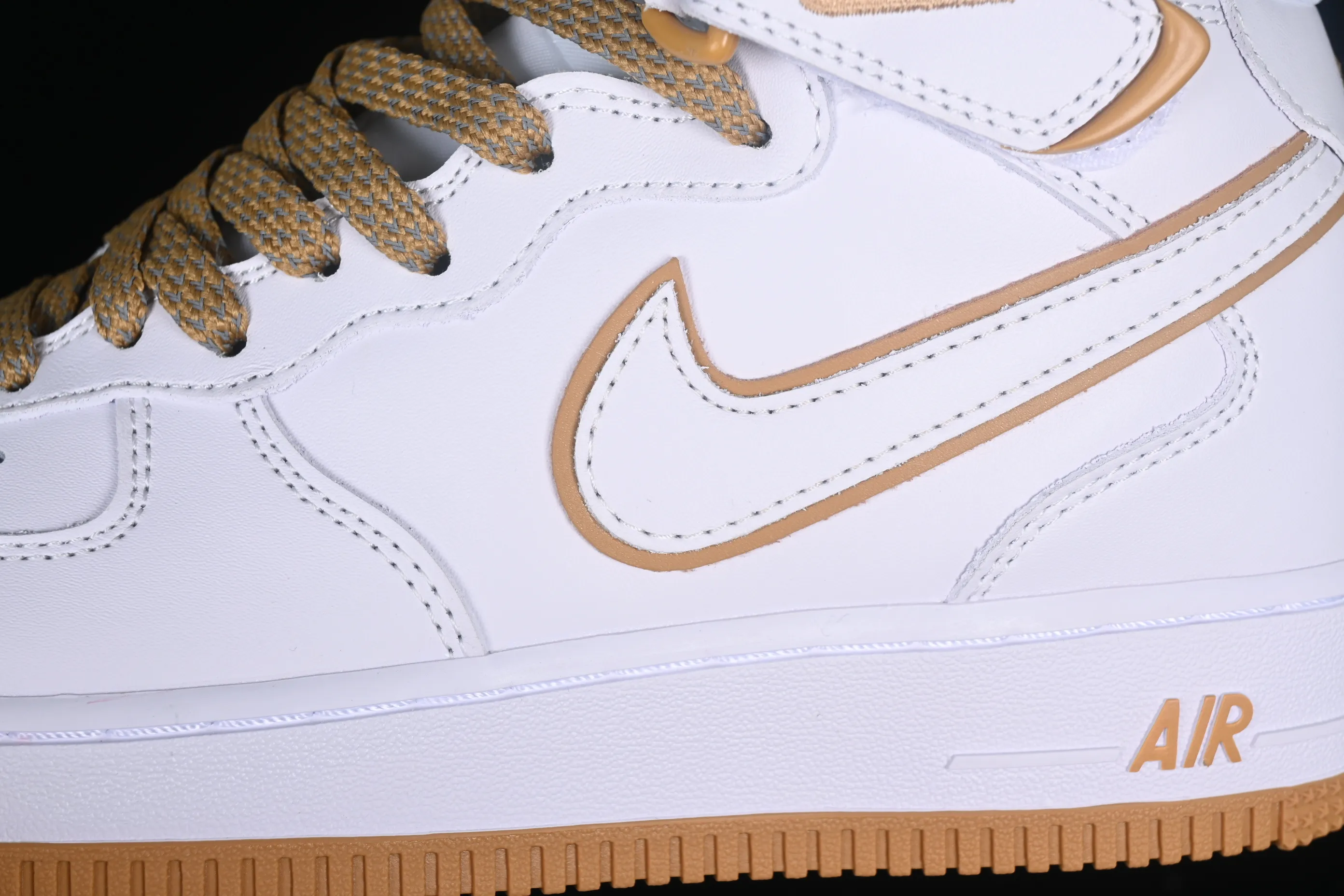 All Categories Nk Air Force 1 Air Force Series Nk Air Force 1 Mid Air Force Mid Nk Air Force 1'07 Mid Beige Yellow Stars Air Force One Mid Casual Sneakers WP5623-833